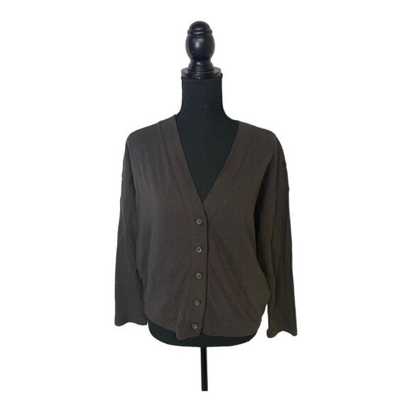 #123 MADEWELL Oversized Cotton Cropped Cardigan - Picture 2 of 5